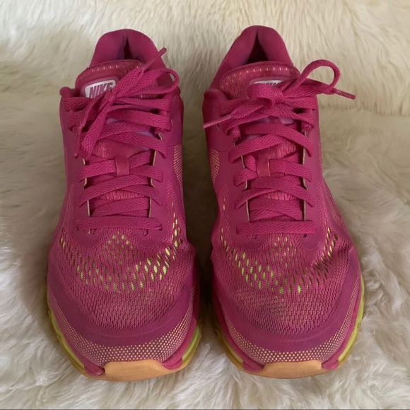 Nike Air Max Pink Yellow Running US Shoes Size 10 - Picture 4 of 8